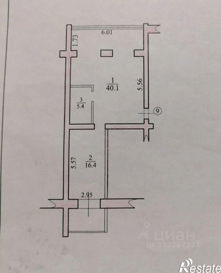 2-комн квартира ул Дзержинского, 20б,  д. 20б