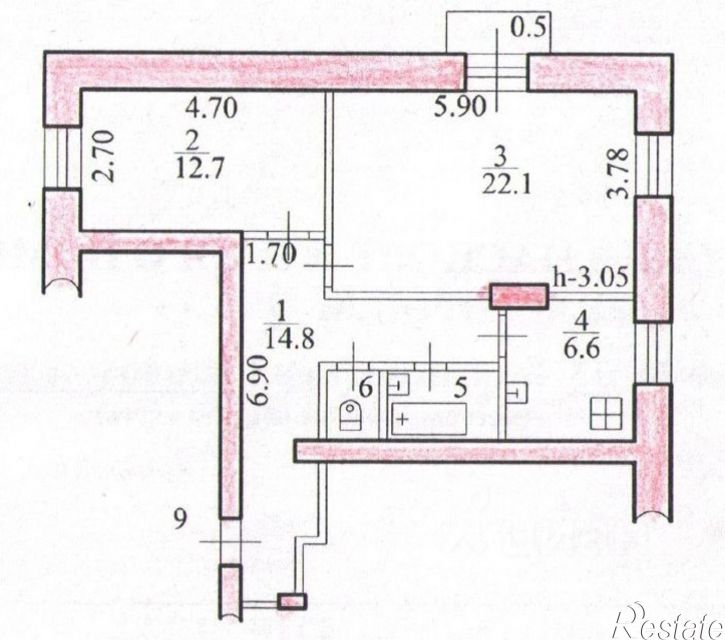 2-комн квартира ул Шолом-Алейхема, 23,  д. 23